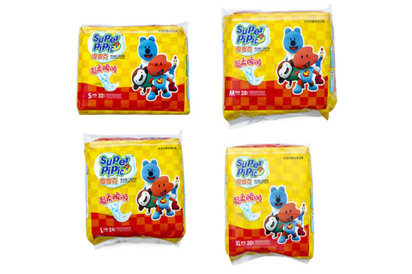 “超级皮皮克”纸尿裤产品系列