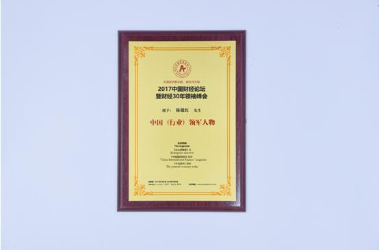 爱亲母婴荣获2017中国（行业）领军人物奖
